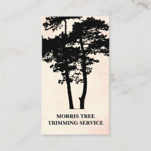 Tarjeta De Visita Silhouette de árbol   Paisajismo   Gardener