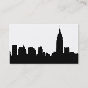 Tarjeta De Visita Silhouette de la línea aérea de NYC, ESB #1