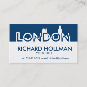 Tarjeta De Visita Silhouette de Londres