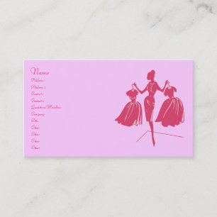 Tarjeta De Visita Silhouette de moda