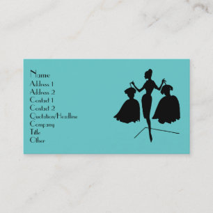 Tarjeta De Visita Silhouette de moda