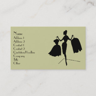 Tarjeta De Visita Silhouette de moda