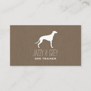 Tarjeta De Visita Silhouette Greyhound