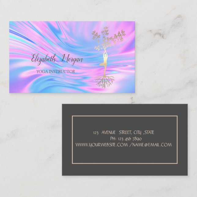 Tarjeta De Visita Silhouette Holographic (Anverso / Reverso)