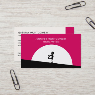 Tarjeta De Visita Silhouette zombie con luna llena