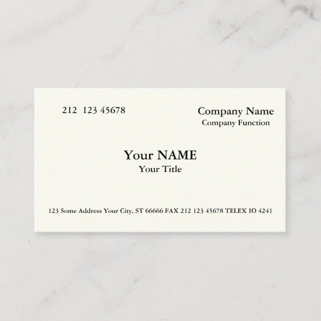 Tarjeta De Visita Silian Rail Bone Business Card (Anverso)