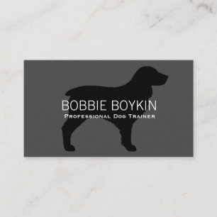 Tarjeta De Visita Silueta de Boykin Spaniel
