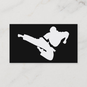 Tarjeta De Visita silueta de los artes marciales