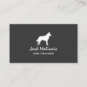 Tarjeta De Visita Silueta de Malinois Belga