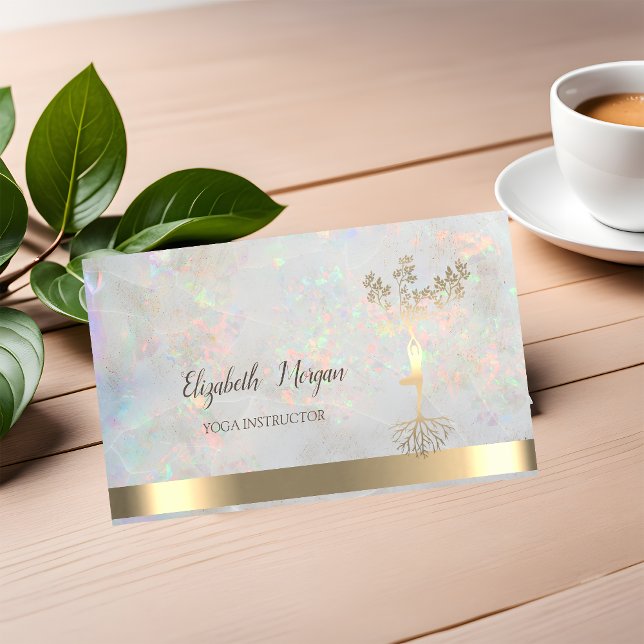 Tarjeta De Visita Silueta de mujeres de árbol de oro, instructor de  (Subido por el creador)