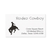 Silueta de vaquero de rodeo