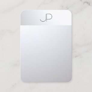 Tarjeta De Visita Silver Look Moderno Elegante Profesional Toghty
