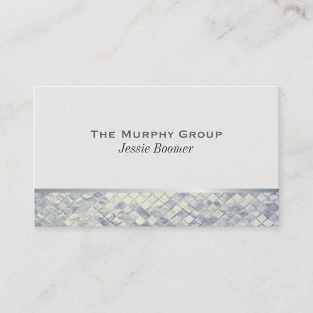 Tarjeta De Visita Silver Luster (Anverso)