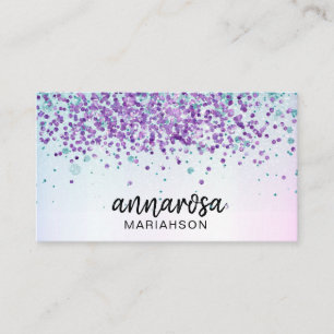 Tarjeta De Visita *~* Silver QR LOGO FOTO de moda