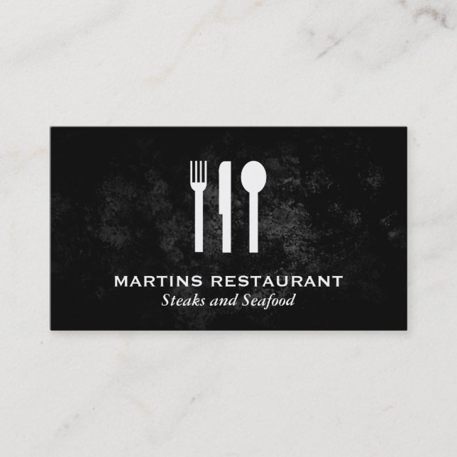 Tarjeta De Visita Silverware (Anverso)