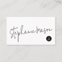 Símbolo blanco con logotipo Minimalista sencillo