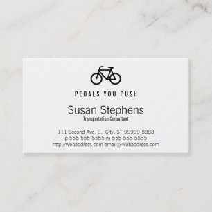 Tarjeta De Visita Símbolo de bicicleta