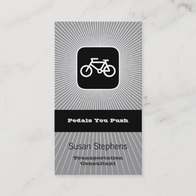 Tarjeta De Visita Símbolo de bicicleta (Anverso)