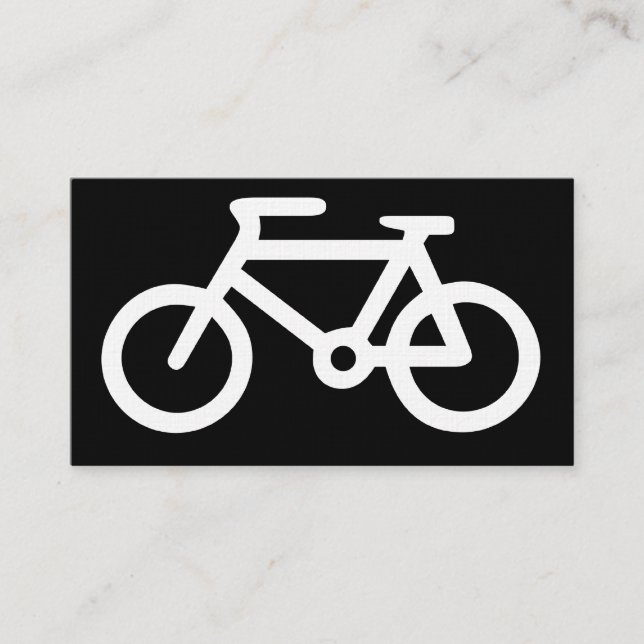 Tarjeta De Visita Símbolo de Bicicleta (Anverso)