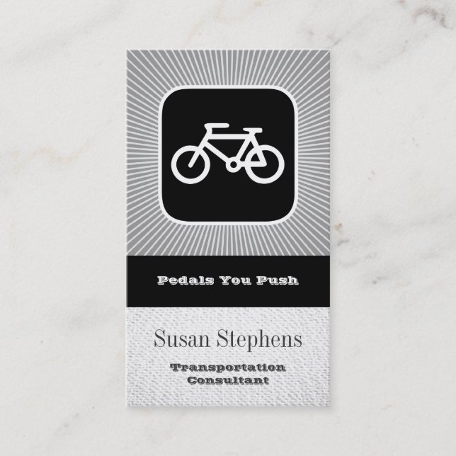 Tarjeta De Visita Símbolo de Bicicleta (Anverso)