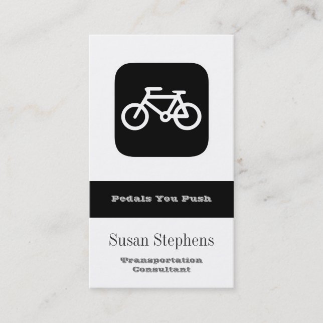 Tarjeta De Visita Símbolo de bicicleta (Anverso)