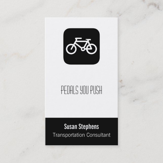 Tarjeta De Visita Símbolo de bicicleta (Anverso)