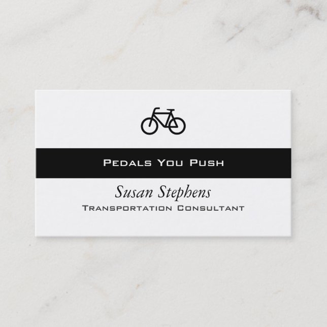 Tarjeta De Visita Símbolo de Bicicleta (Anverso)