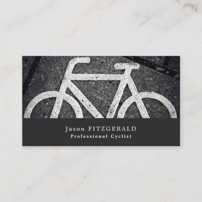 Tarjeta De Visita Símbolo de bicicleta, ciclismo, ciclismo (Anverso)