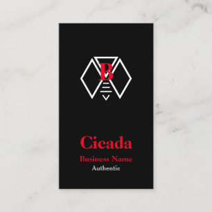 Tarjeta De Visita símbolo de cigarra