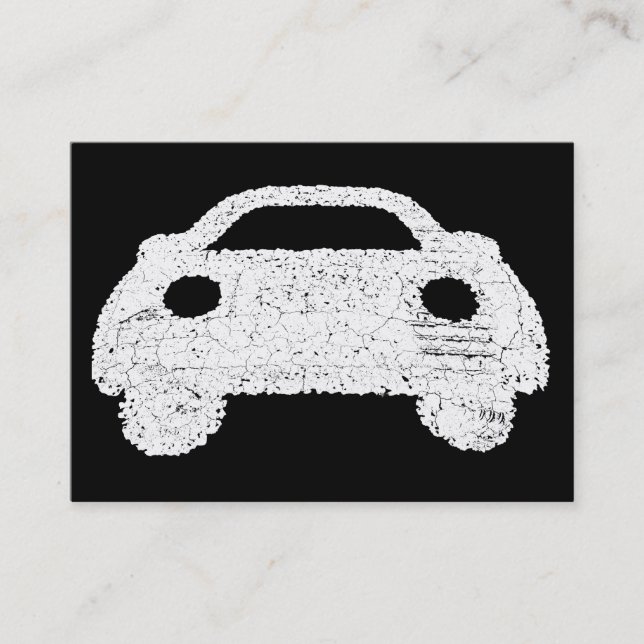 Tarjeta De Visita Símbolo de coche de carretera - Alto contraste (Anverso)