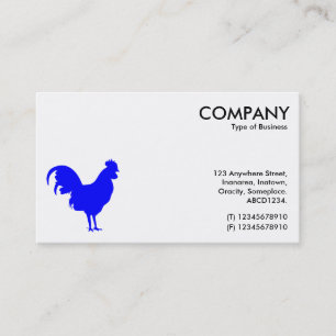 Tarjeta De Visita Símbolo de coquetón azul - blanco