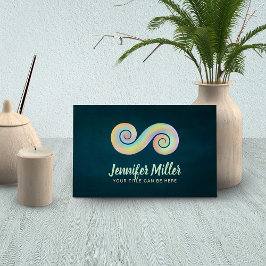 Tarjeta De Visita Símbolo de doble espiral de equilibrio - Pasteles
