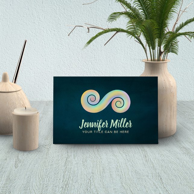 Tarjeta De Visita Símbolo de doble espiral de equilibrio - Pasteles  (Subido por el creador)