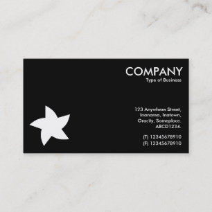 Tarjeta De Visita Símbolo de estrella giratorio - lados alternativos