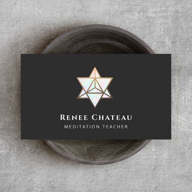 Tarjeta De Visita Símbolo de geometría sagrada Merkaba (Subido por el creador)