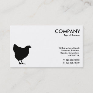 Tarjeta De Visita Símbolo de heno negro - blanco (tarjeta de cáscara