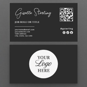 Tarjeta De Visita Símbolo de la compañía profesional del código QR d