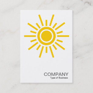 Tarjeta De Visita Símbolo de Sol 02 - Ámbar