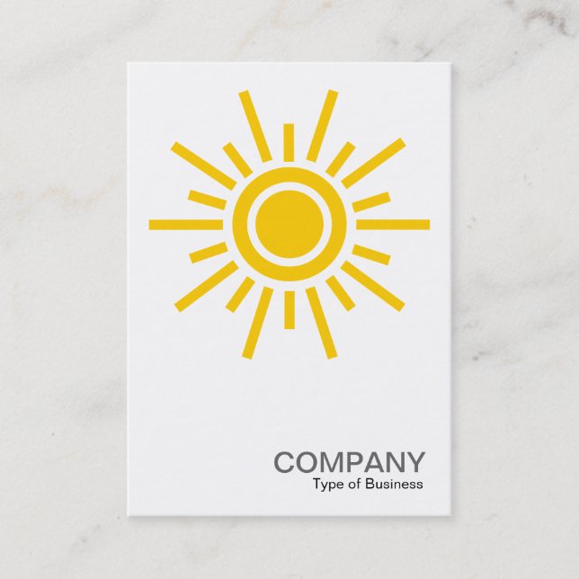 Tarjeta De Visita Símbolo de Sol 02 - Ámbar (Anverso)