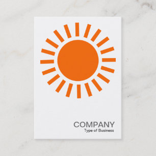 Tarjeta De Visita Símbolo de Sun - Naranja
