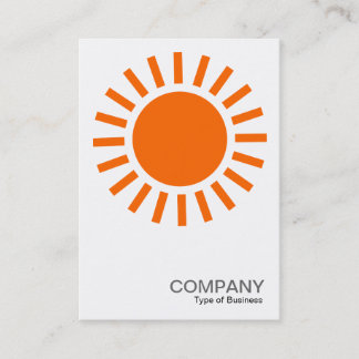 Tarjeta De Visita Símbolo de Sun - Naranja