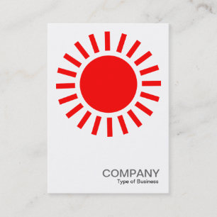 Tarjeta De Visita Símbolo del Sol - Rojo