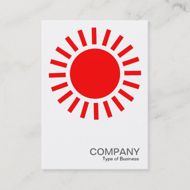 Tarjeta De Visita Símbolo del Sol - Rojo (Anverso)