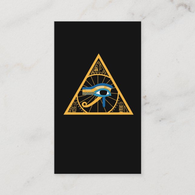 Tarjeta De Visita Símbolo egipcio faraón anticuado de ojo de Horus (Anverso)