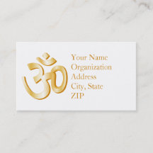 Símbolo hindú Om de 3,5" x 2,0"