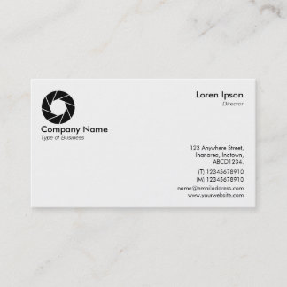 Tarjeta De Visita Símbolo/logotipo de apertura - Blanco