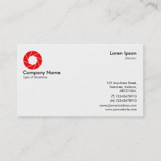 Tarjeta De Visita Símbolo/logotipo de apertura - Rojo