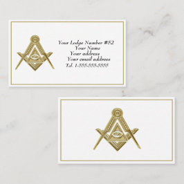 Tarjeta De Visita Símbolo masonario masónico negro masónico