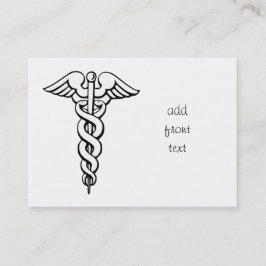 Tarjeta De Visita Símbolo médico de Caduceus