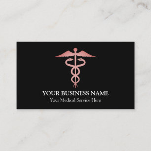 Tarjeta De Visita Símbolo médico del Caduceo